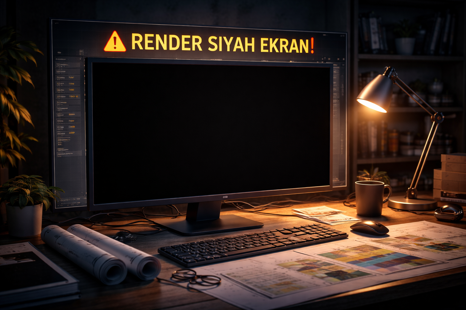render alırken siyah ekran çıkıyor